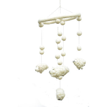 Counting Sheep Mobile for baby room FH-012